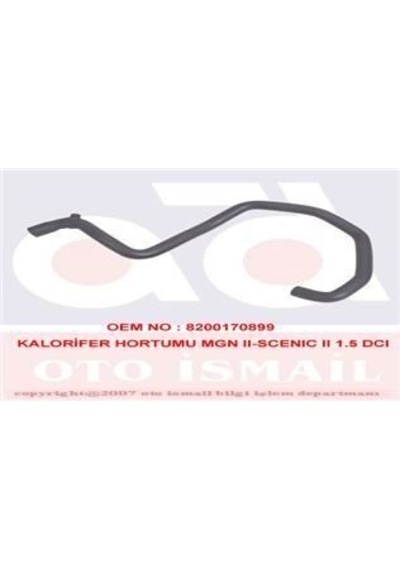 IBRAS 11563 KALORİFER HORTUMU MEGANE II  SCENIC II 1.5 DCI