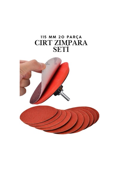 115mm Cırt Zımpara Seti 20 Parça - Matkap Aparatı Ve Avuç İçi Spiral Taşlama Uyumlu El Zımpara Takımı 115mm Cırt Zımpara Seti 20 Parça - Matkap Aparatı Ve Avuç İçi Spiral Taşlama Uyumlu El Zımpara Takımı
