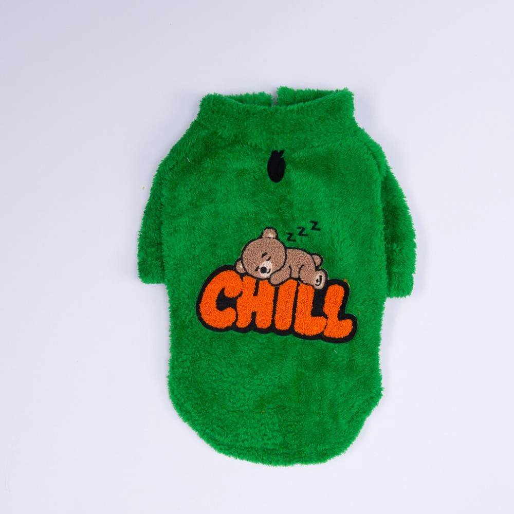 Yeşil Oslo Chill Urban Moods Peluş Orta Büyük Irklar Köpek Kıyafeti Köpek Sweati