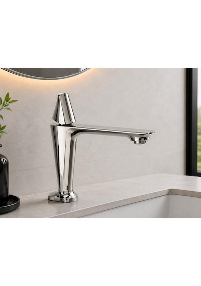 Vıta Kısa Lavabo Bataryası Parlak Krom