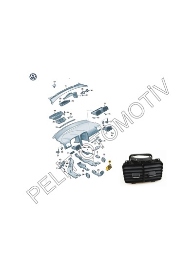 Jetta MK5 Arka Konsol Havalandırma Izgarası 1K0819203 (OEM)