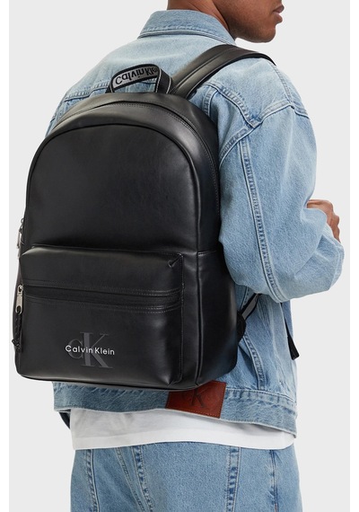 Calvin Klein Logolu Ayarlanabilir Askılı Sırt Çantası Lv04d3417gub1 Erkek Sırt Çantası Lv04d3417g Ub1 Siyah