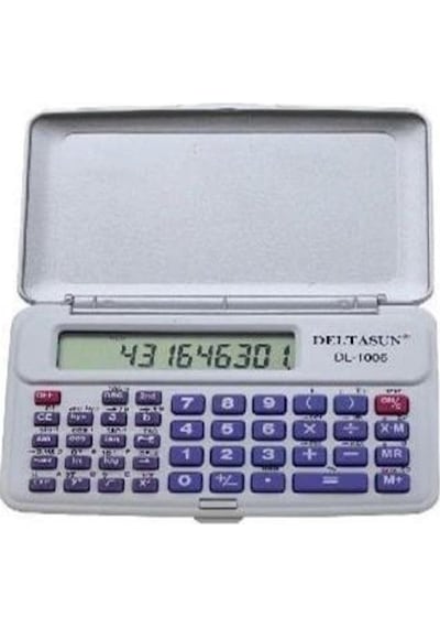 Deltasun DL-1006 Fonksiyonlu Kapaklı 10 Hane Hesap Makinesi