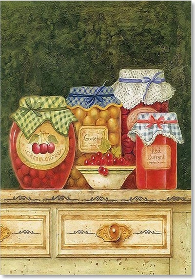 Cakasepetim Vintage Reçel Kavanozları Ahşap Mdf Tablo