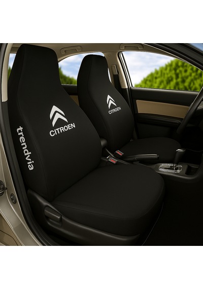 Citroën Uyumlu Siyah Renk Penye Kumaş Ön Ve Arka Oto Koltuk Kılıf
