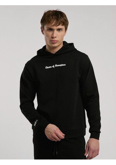 Everlast Champions Collection Siyah Erkek Kapüşonlu Sweatshirt Siyah