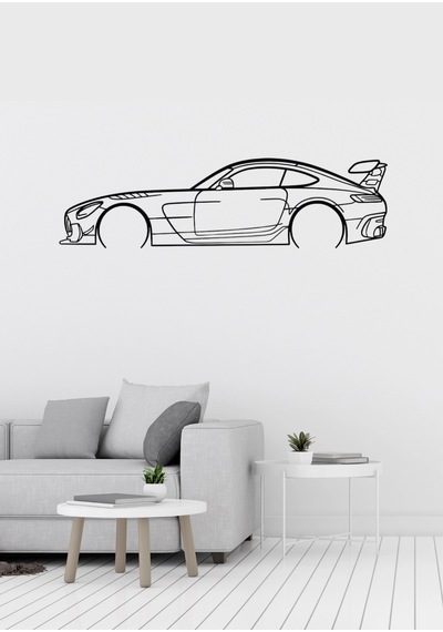 Mercedes Amg Gt Otomobil Desenli Dekoratif Metal Duvar Süsü