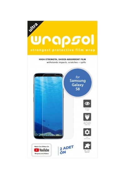 Galaxy S8 Ekran Koruyucu 1+1 Ön Poliüretan Film