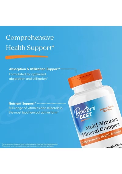 Doctor's Best Multivitamin Mineral Complex 90 Veggie Capsules