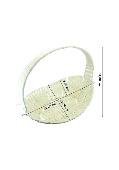 Saplı Oval Sepet 31 Cm Küçük Boy