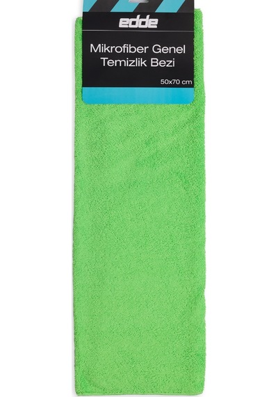 Edde Araba Araç Oto Mikrofiber Genel Temizlik Bezi Yeşil 50x70 Cm