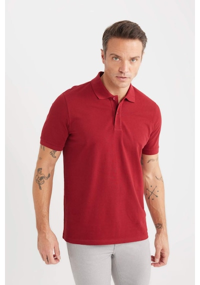 DeFacto %100 Pamuk Regular Fit Polo Yaka Kısa Kollu Basic Düz Pike Kumaş Tişört C1293AX25SPBR229 DeFacto %100 Pamuk Regular Fit Polo Yaka Kısa Kollu Basic Düz Pike Kumaş Tişört C1293AX25SPBR229