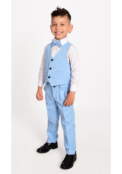 Mnk Baby & Kids Yelekli Erkek Çocuk Takım Elbise