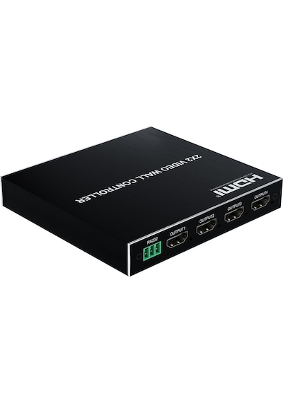 Dark 2x2 Hdmı/dvı Video Wall Controller, 2 Giriş/4 Çıkış, 1080p, Rs232, Kumandalı DK HD MW2X2