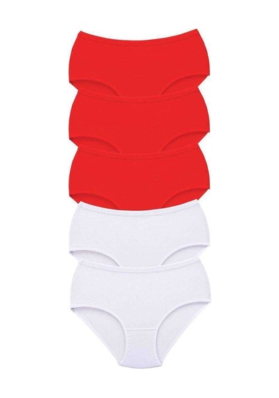 5 Adet Tutku Kadın Yüksek Bel Bato Kalın Lastik Külot S8 Beden: 2xl Standart