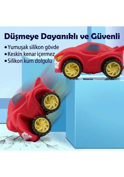 Esnek Sıkılabilir Araba Seti - Fidget 2 Li - 1 Adet - Kyut-900897