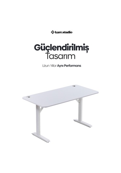 Firmus Dayanıklı Çalışma Masası - 160x80 - Beyaz