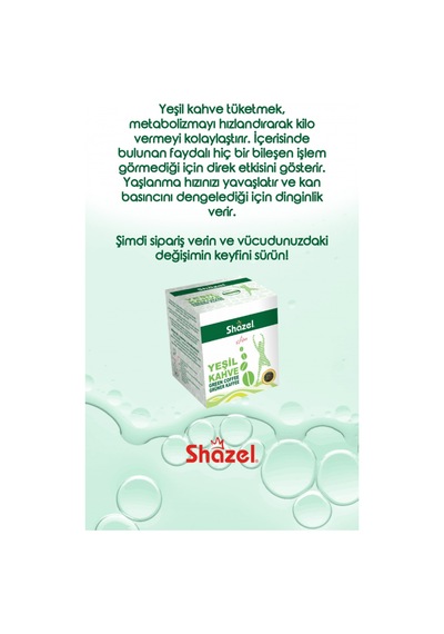 Shazel Yeşil Kahve Slim&fit 14'lü Fonksiyonel Kahve Öğütülmüş