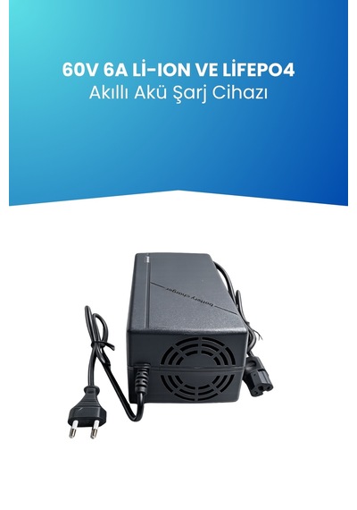 60v Lifepo₄ Batarya İçin 60v Uzun Ömürlü Akıllı Şarj Aleti 73v. 6a 20s Lifepo₄