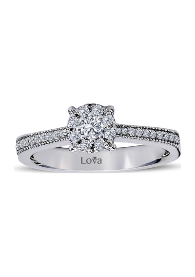 Lova 1 Karat Tektaş Görünümlü Pırlanta Yüzük - 1060071