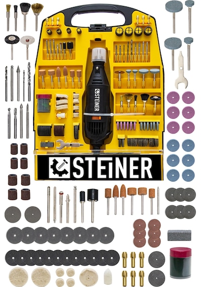 Steiner 302 Parça Devir Ayarlı 460 Watt Hobi Kalıpçı Gravür Seti N11.76