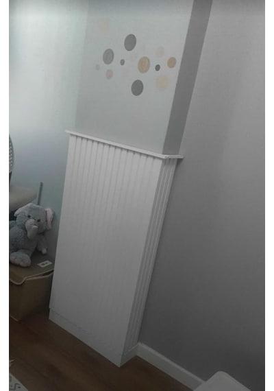 54x102 1 Adet Sidney Sütun Model Mdf Duvar Paneli Ham Boyanabilir Salon Koridor Mutfak Ham Mdf