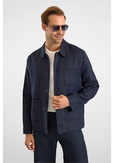 Süvari Lacivert Regular Bebe Yaka Düz Poplin Torba Cep 4 Drop Spor Ceket Sct2004800003-m09 Süvari Lacivert Regular Bebe Yaka Düz Poplin Torba Cep 4 Drop Spor Ceket Sct2004800003-m09