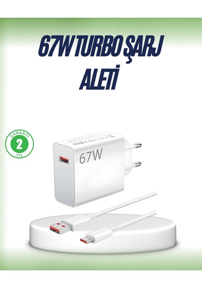 67 Watt Çift Turbo Şarj Adaptörü Reno 4 5 6 Uyumlu