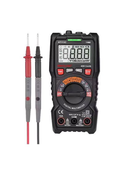 Mayilon Ht113c Dijital Profesyonel Multimetre Ekran Aydınlatmalı Auto Range 600v 10a Ac Dc