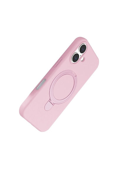 Apple iPhone Uyumlu 16 Regal Magsafe Standlı Kapak - Açık Pembe İtdark50172