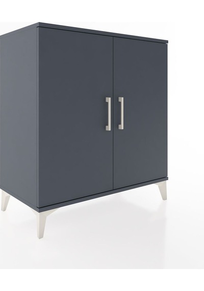 Hyperion Şifonyer 2 Kapaklı 88x44x96 Antrasit-antrasit Antrasit