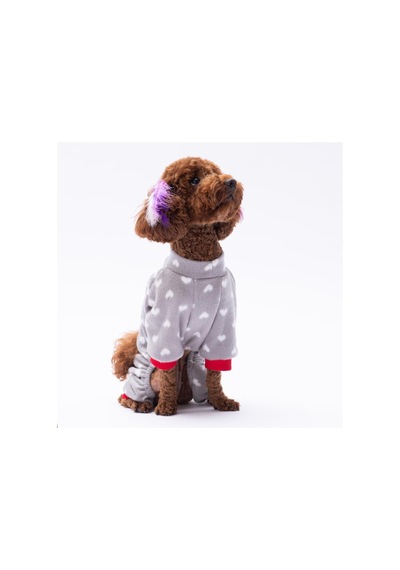 Mini Kalpler Yumuşak Polar Tulum Kedi Köpek Tulumu Kedi Köpek Kıyafeti Kedi Köpek Elbisesi