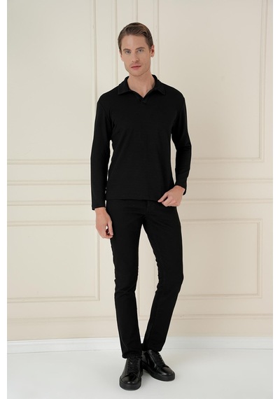 Efor Ts 890 Slim Fit Siyah Spor T-shirt Siyah