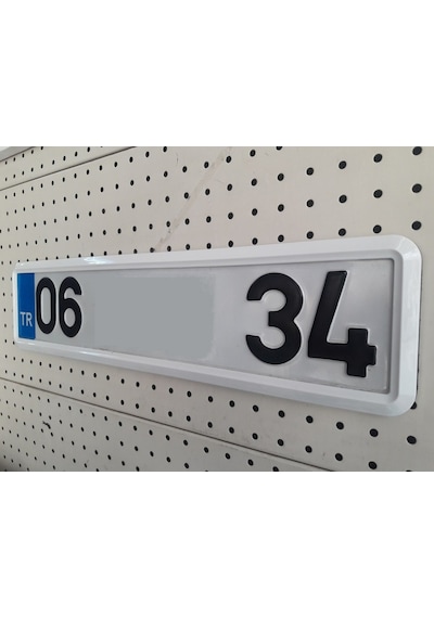 Yeni Model Beyaz Plakalık 2Adet Beyaz Çerçeveli Plaka Kabı 298802255