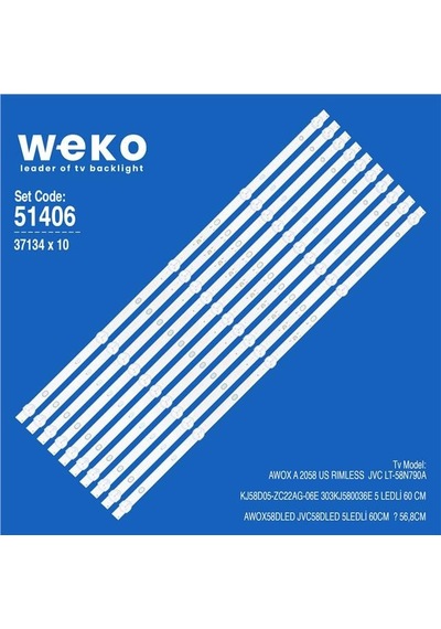 Awox A 2058 58'' 10 Adet Tv Led Bar Tvnizi Açıp İçindeki Led Barla Birebir Aynısı Olduğunu Görmeden Almayınız. Sonrasında İade Almamaktayız.