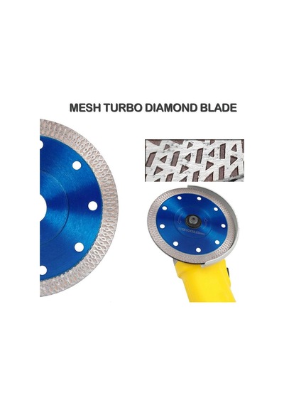 180mm elmas kesici disk Çapraz örgü Turbo Mermer Granit Kesim