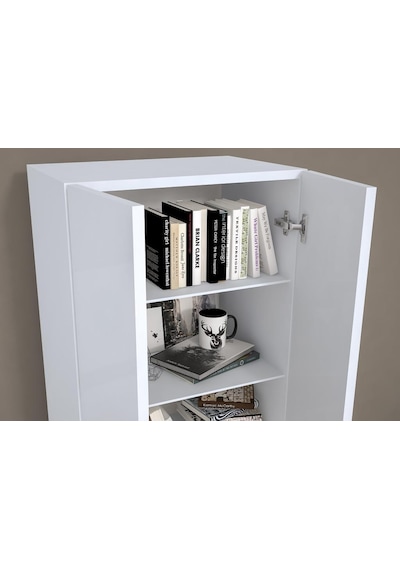 Kzy Çok Amaçlı Dolap, Mutfak, Banyo, Balkon, Kiler 8 Raflı Dolap (476805419) Beyaz