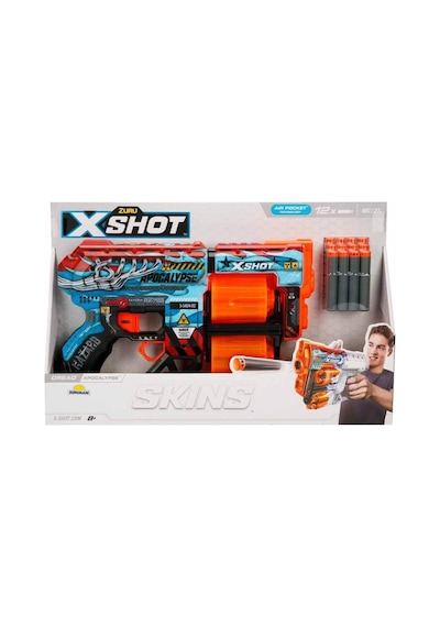 36517 X-shot Skins Dread 12 Mermili Sünger Dart Atan Silah 31 Cm-nessiworldman
