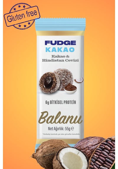 Fudge Hindistan Cevizi Kaplı Kakaolu Meyve Topları 55g X3 Adet