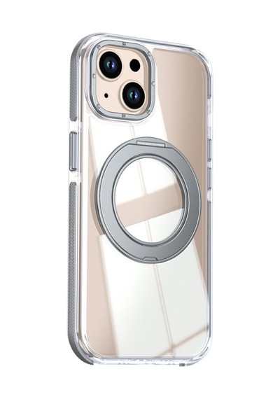 Teleplus Apple Uyumlu iPhone 15 Kılıf Smatch 360 Dönerli Tpu Magsafe Kapak