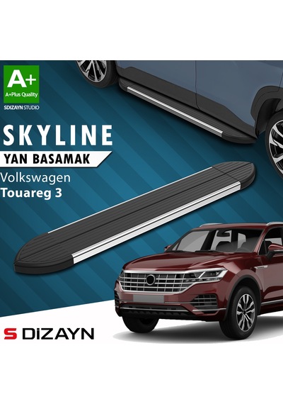 S-dizayn Vw Touareg 3 Skyline Krom Yan Basamak 193 Cm 2018 Üzeri A+ Kalite