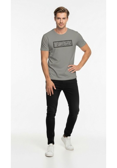 Maximodena Erkek Minimal Logo Detaylı Modern Günlük T-shirt Çok Renkli