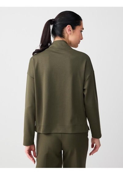 Jimmy Key Jimmy Key Haki Rahat Kesim V Yaka Modal Örme Sweatshirt 6sw235628312