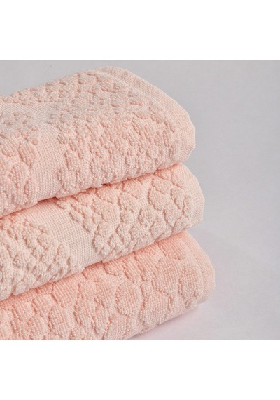 Velune Pamuk Banyo Havlusu Pembe 90x150 Cm Çok Renkli