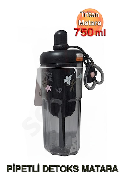 Tritan Detoks Matara - 750ml Siyah