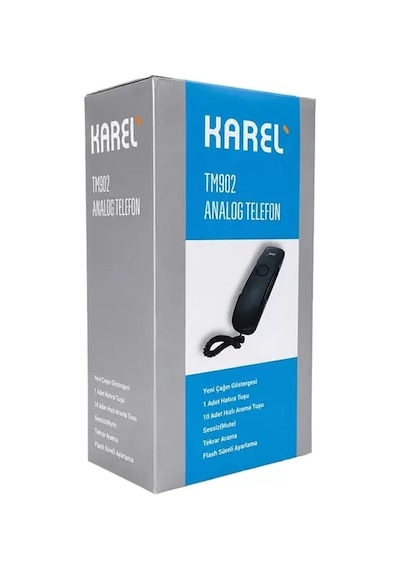 Sh Karel Tm-902 Analog Sabit Duvar Ve Masaüstü Tipi Telefonu Najmaddin