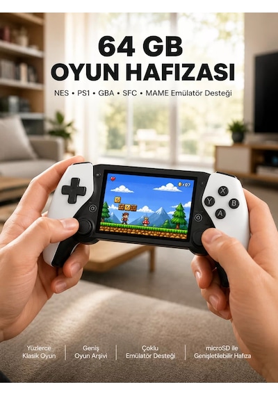 Hepsi Şarjlı Hafıza Kart Destekli Oyun Konsolu Yeni Nesil Najmaddin