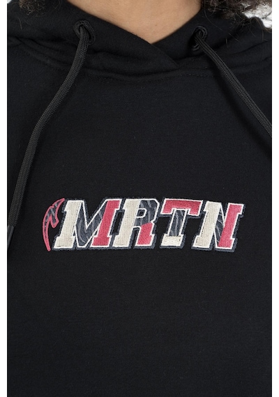 Maraton Sportswear Comfort Kadın Kapşonlu Uzun Kol Basic Siyah Sweatshirt 22973-siyah Siyah