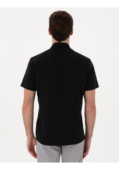 Pierre Cardin Erkek Siyah Gömlek Kısa Kollu 50307003-vr046 Siyah