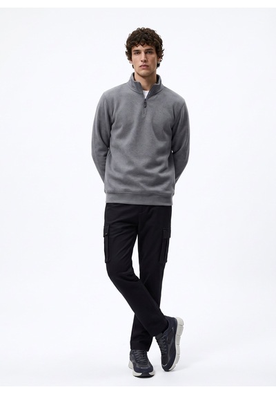 Limon Gri Erkek Sweatshirt L6wm-swt9517